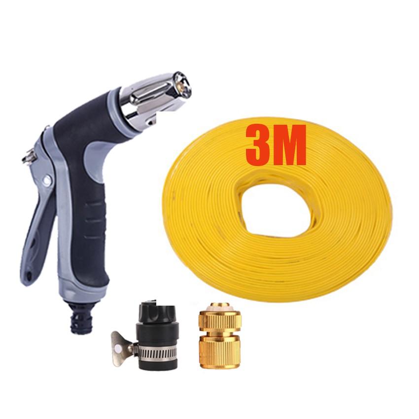 Bộ dây và vòi xịt tăng áp rửa xe tưới cây 3-5M 206817