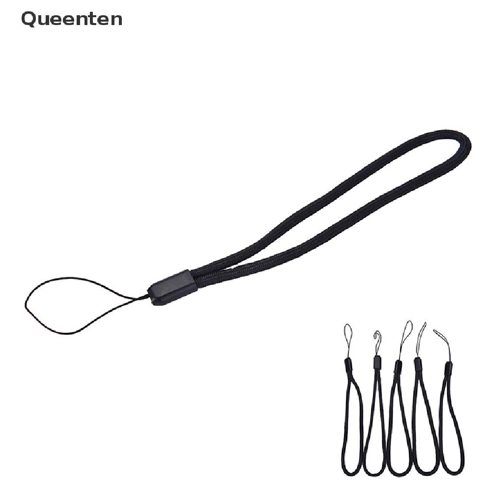 Queenten 5x Black Nylon Wrist Strap Lanyard for Camera Cell Phone iPod USB mp3 mp4 QT