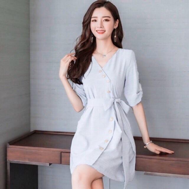 Đầm Suông Ngắn Trắng Freesize