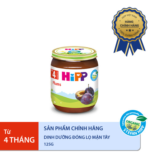 Dinh dưỡng đóng lọ ăn dặm Mận tây HiPP Organic 125g