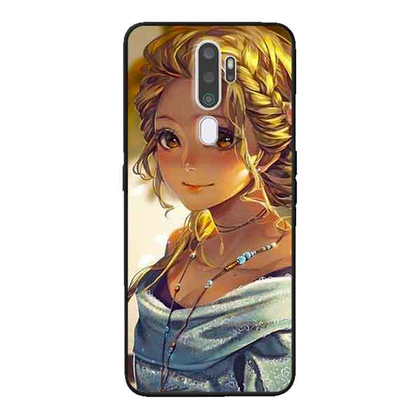 Hình ảnh Ốp Lưng in cho Oppo A9 2020 Mẫu Cô Gái Tóc Vàng - Hàng Chính Hãng