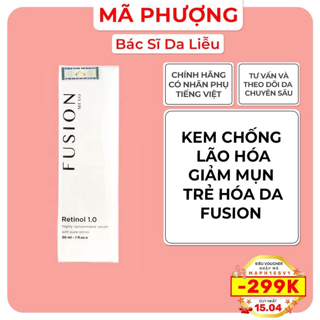 Retinol Fusion 1% Meso Therapy Kem dưỡng da, chống lão hóa, mờ nám, giảm mụn trẻ hóa làn da (30ml)