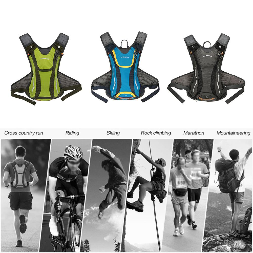 Áo Vest Balo Bền Chống Nước Phù Hợp Cắm Trại Thể Thao Ngoài Trời Leo Núi Anmeilu Dung Tích 5L