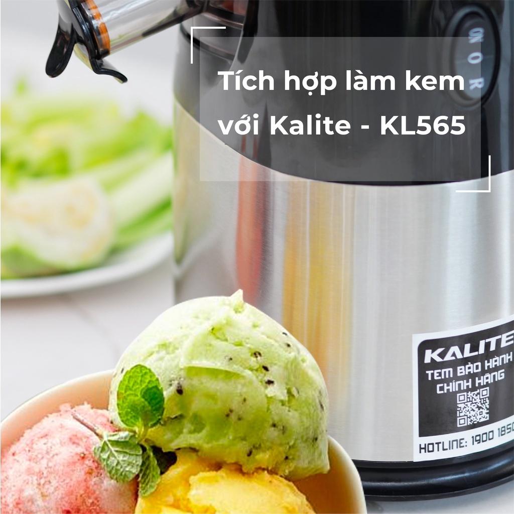 Máy Ép Chậm Kalite KL-565 Pro, Công Suất 240W, Ép Kiệt Bã Rau Củ Quả, Làm Kem, Hàng Chính Hãng