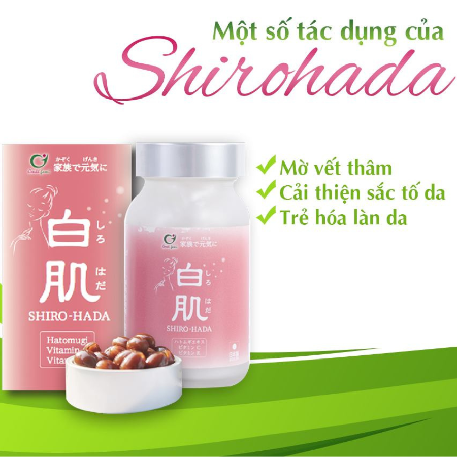 Combo Viên Uống Ngăn Ngừa Lão Hóa Pico Collagen và Trắng Da Từ Thiên Nhiên Shiro Hada Genki Fami Nhật Bản