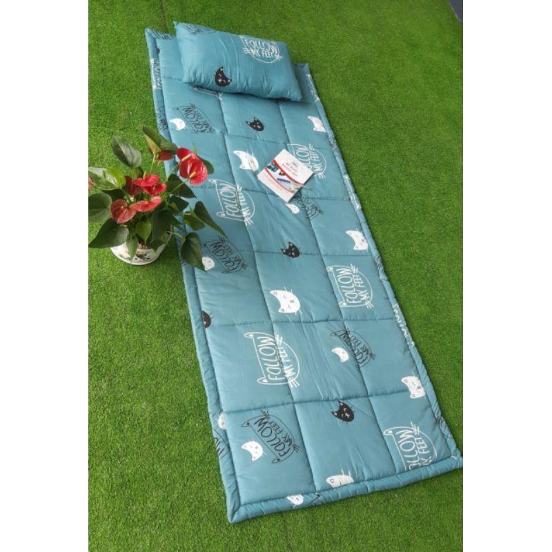 Nệm ngủ văn phòng nệm cho công nhân ở lại công ty 80x190x3cm có gối