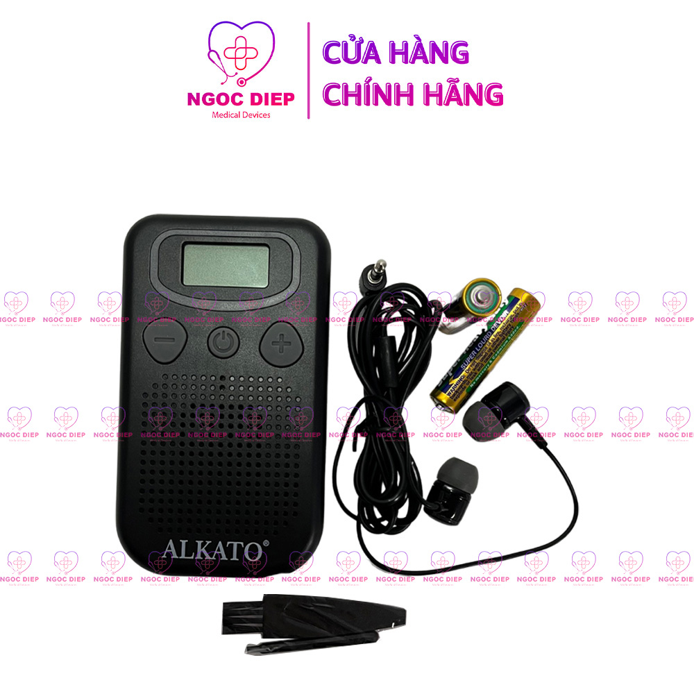 Máy trợ thính gài tai có dây ALKATO VT-125 - Tai nghe hỗ trợ người già, người bệnh - Hàng chính hãng