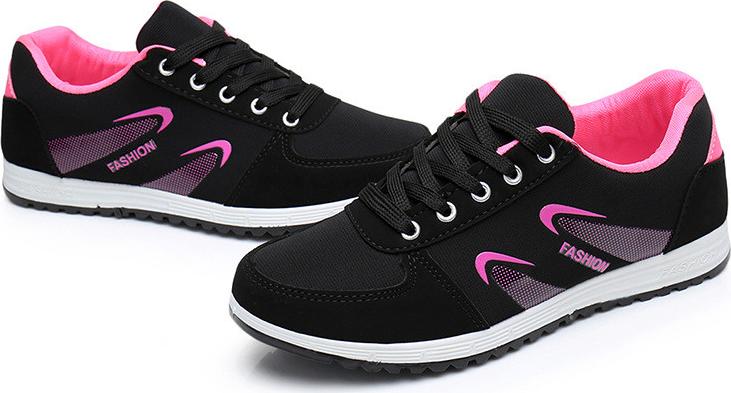 Giày nữ, giày thể thao nữ đen hồng Tizinis B06
