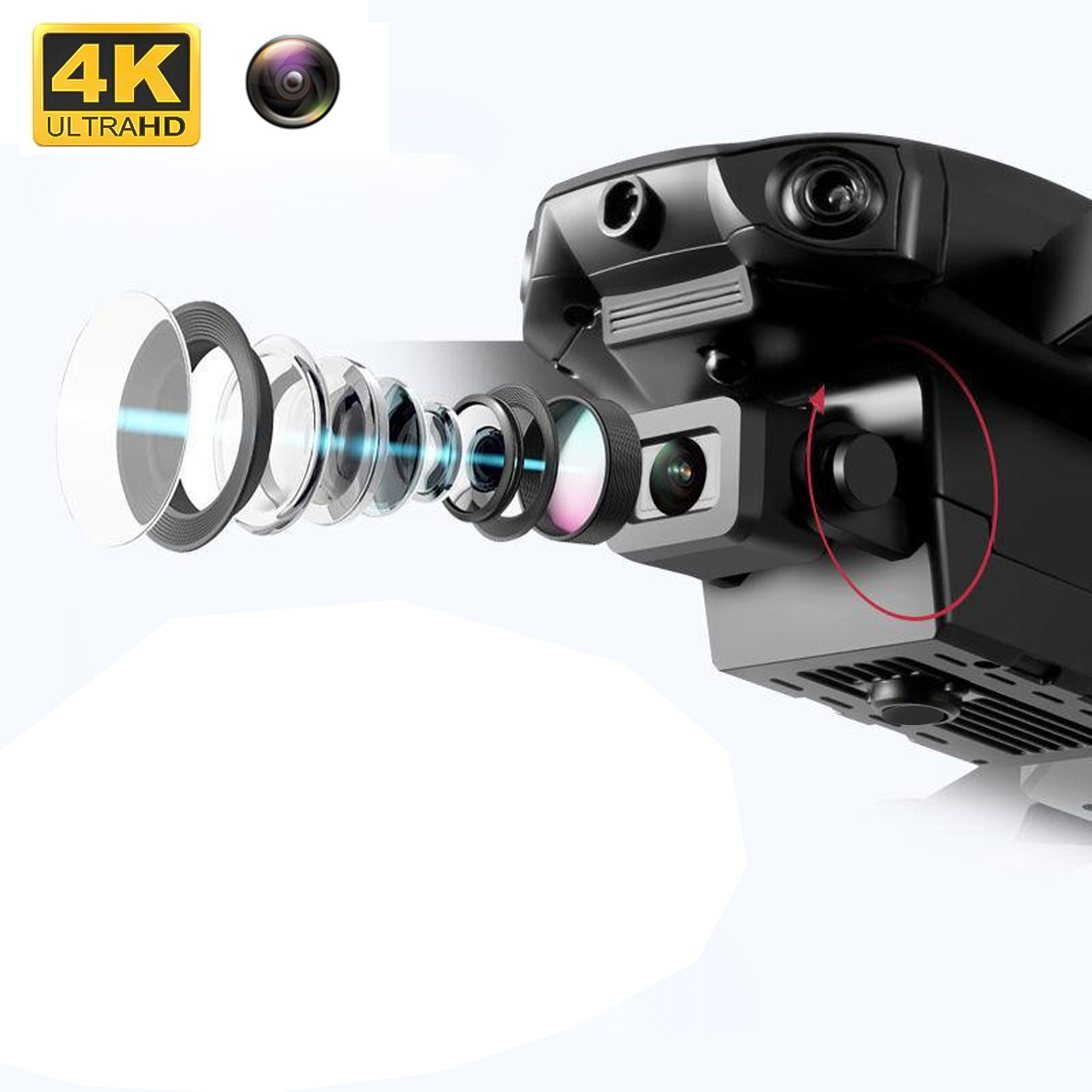 Flycam YT-19 Pro phiên bản version 2 E88 cảm biến vật cản 3 hướng, camera xoay 360 độ, thời gian bay 25 phút - hàng chính hãng