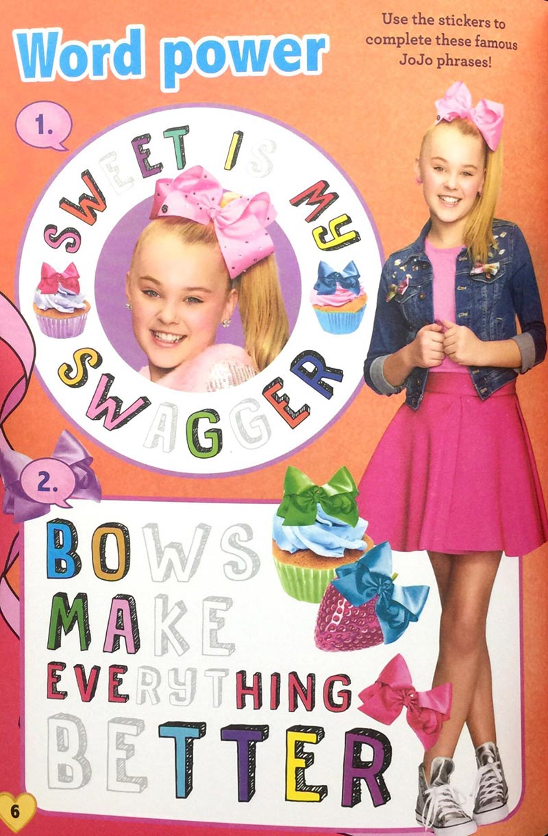 Jojo Siwa Sticker Book