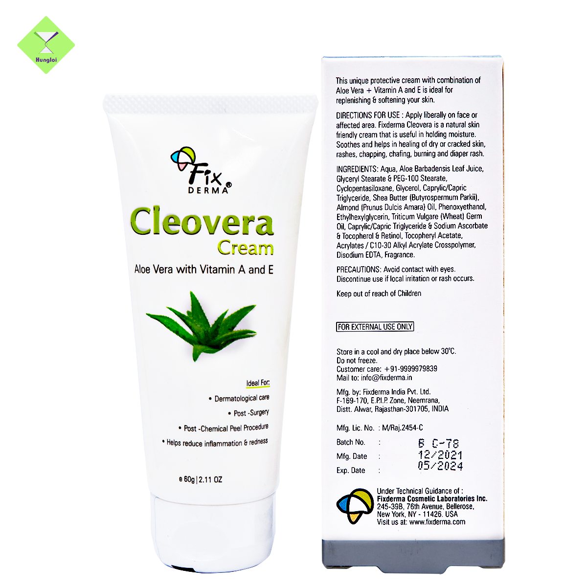 Kem dưỡng da FIXDERMA Cleovera Cream