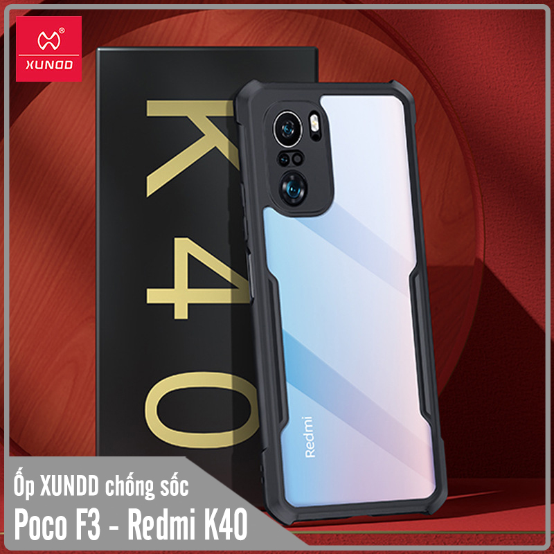 Ốp lưng cho Xiaomi Poco F3 - Redmi K40 chống sốc trong viền nhựa dẻo XunDD - Hàng nhập khẩu