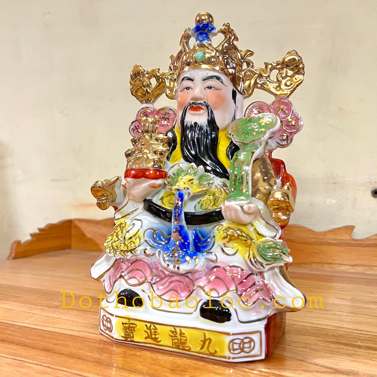 Tượng Ông Thần Tiên sứ rất đẹp cao 25cm