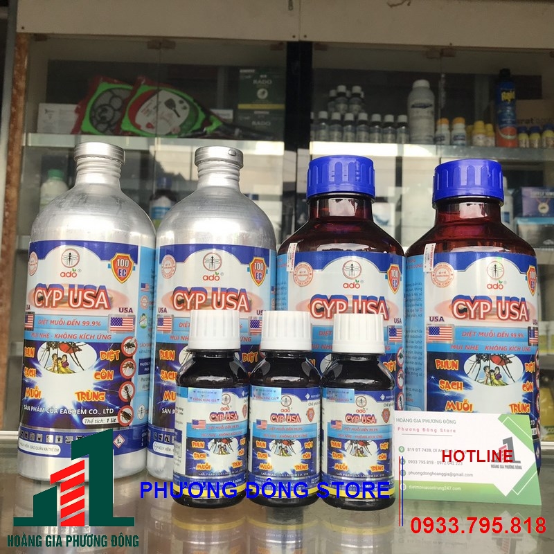 Thuốc diệt muỗi CYP USA 100EC _ Chai 1 lít