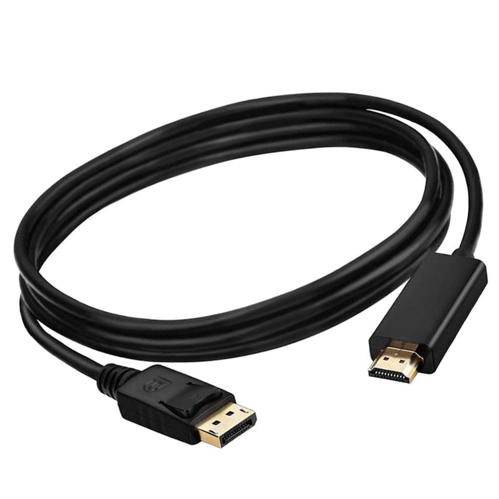 DP to   Cable Adapter Gold Plated Black