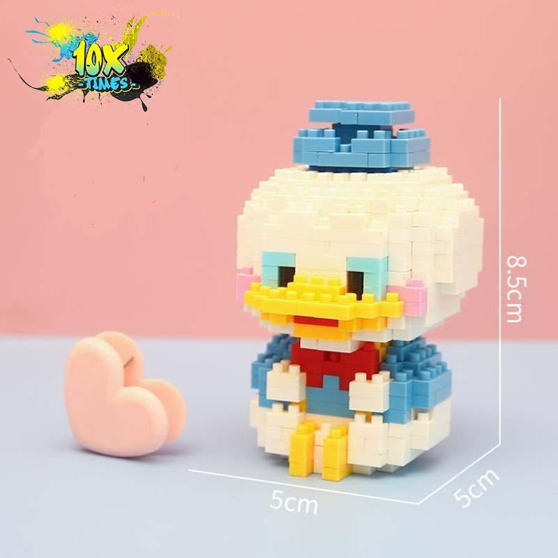 Đồ chơi Lego nano 3D mô hình lắp ghép đồ chơi disney vịt donald, chuột mickey lego sáng tạo trẻ em, quà tặng sinh nhật