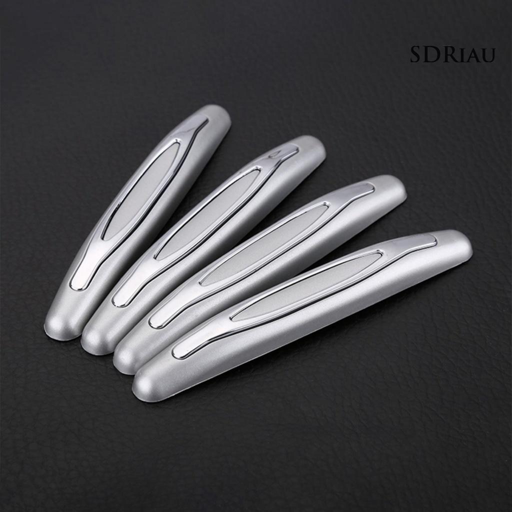 Set 4 Dải Dán Bảo Vệ Cửa Xe Hơi Chống Va Chạm Chống Trầy Xước Bằng Abs