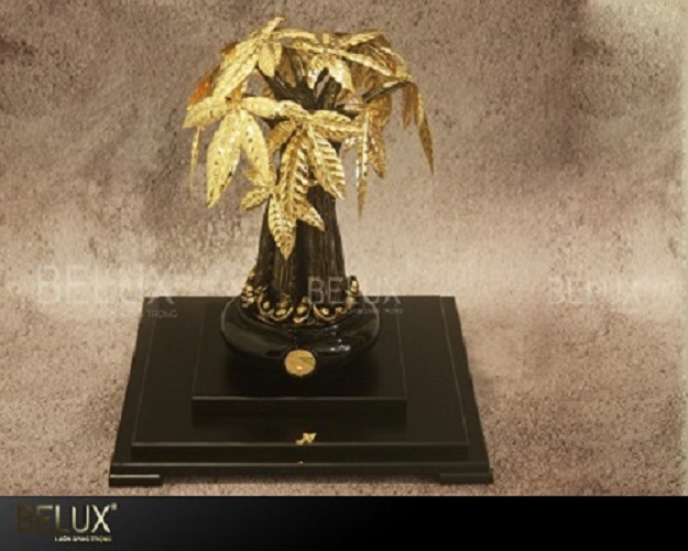 Chậu kim ngân dát vàng 24k cỡ to