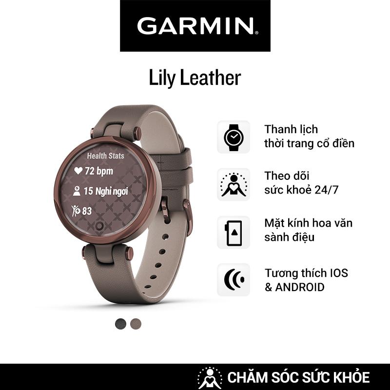 Đồng Hồ Thông Minh Garmin Lily Classic (Paloma/Black/White) - Hàng Chính Hãng