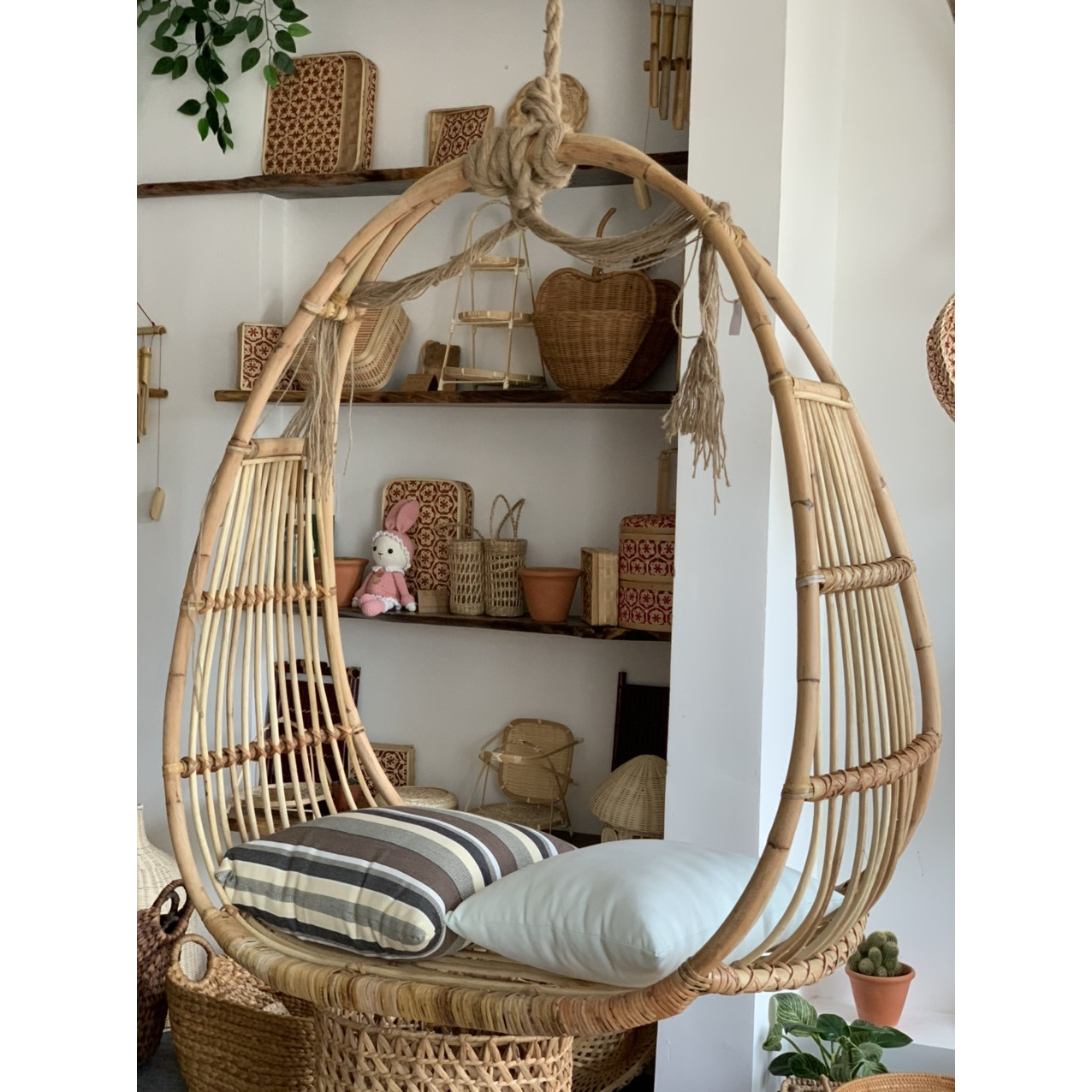 Xích Đu Mây Thiết Kế Mới 2021- Wicker Rattan Swing Special Design-OT009