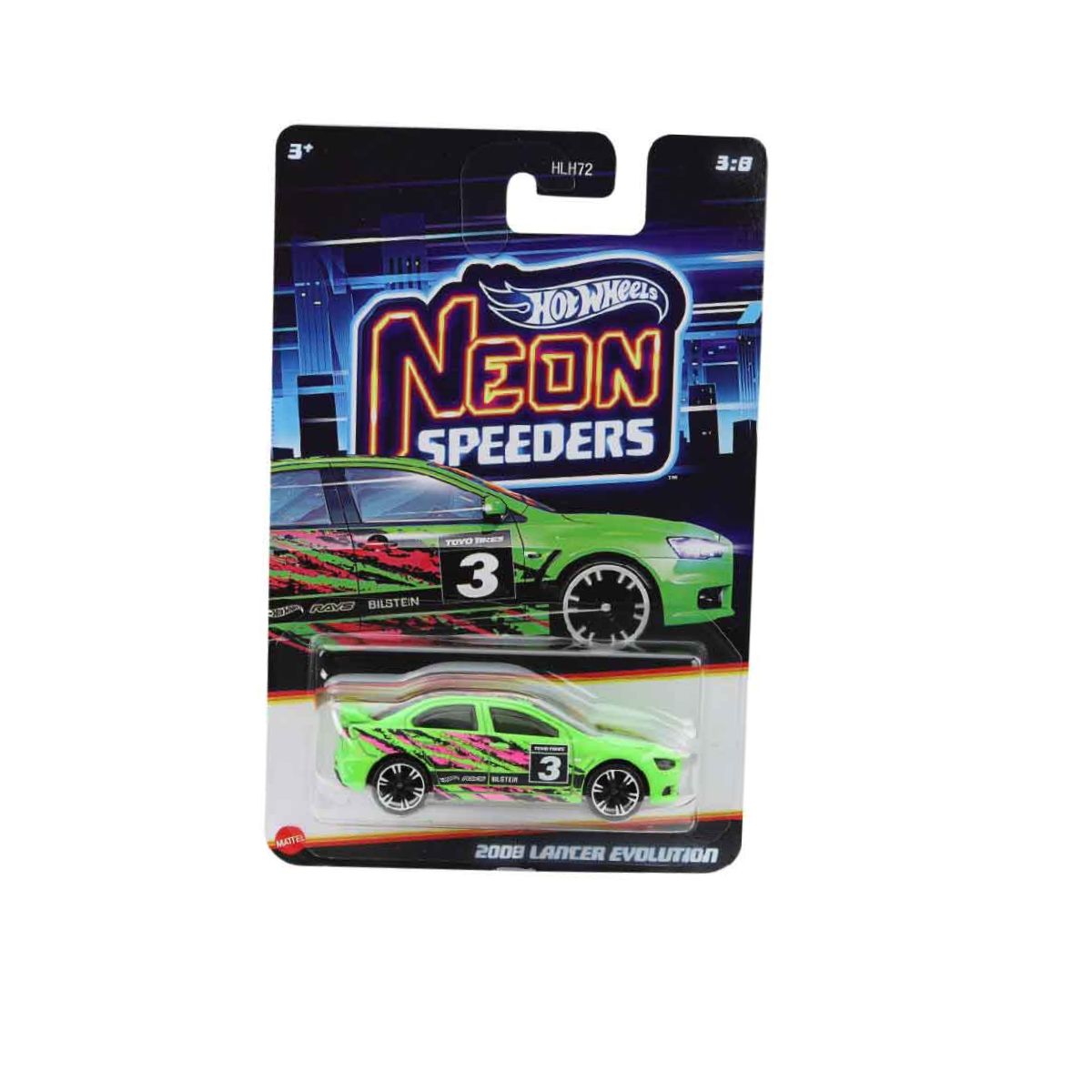 Đồ Chơi Siêu Xe Hot Wheels Neon Speeders 2008 LANCER EVOLUTION JCB02/HLH72