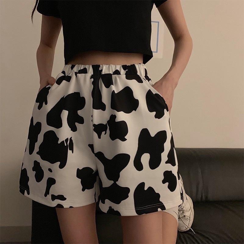 Quần đùi bò sữa đáng yêu hot trend unisex