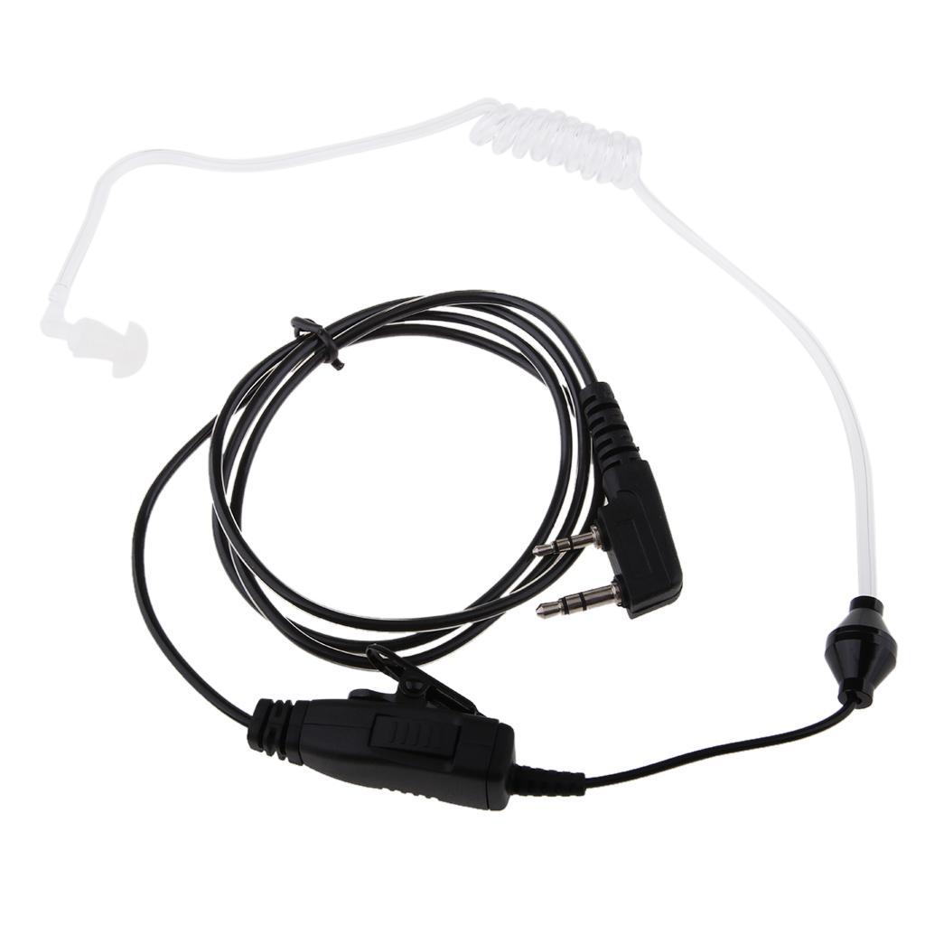 2  Earbud  Air Acoustic Tube Earpiece Headphone