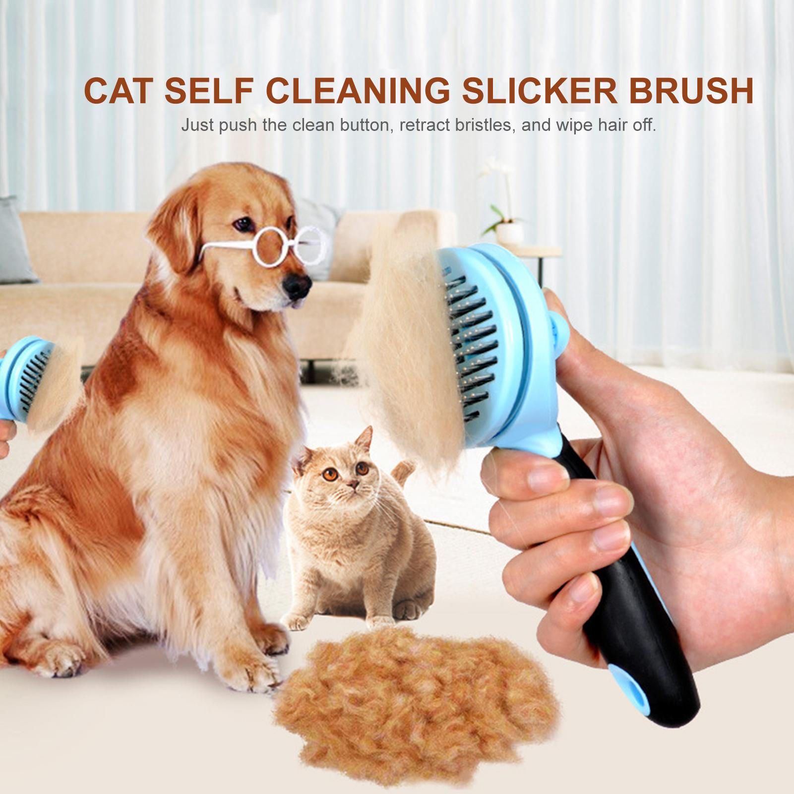 Bàn chải lông thú cưng bằng thép không gỉ cho