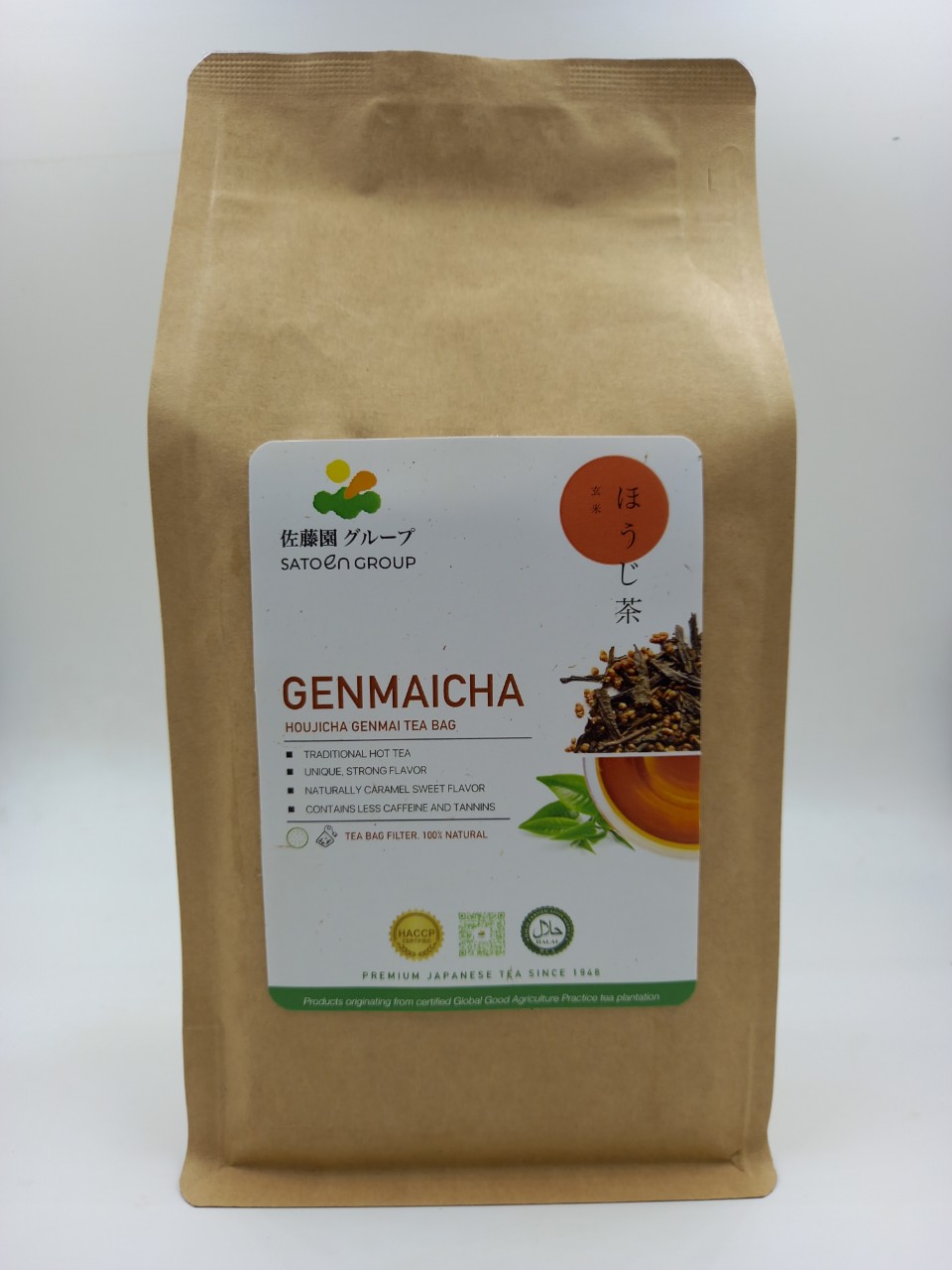 Trà túi lọc Houjicha Genmai 250g