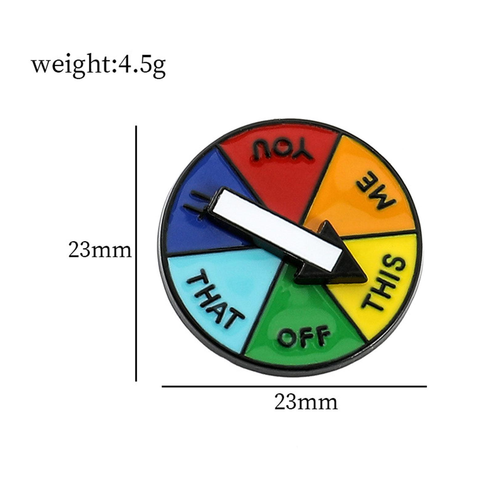 Rotatable Pin Badge Jewelry Fashion Suit Brooch Metal Lapel Brooch Enamel Brooch Pins for Shirt Coat Clothes Accessories