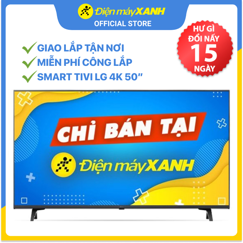 Smart Tivi LG 4K 50 inch 50UP7750PTB - Hàng chính hãng