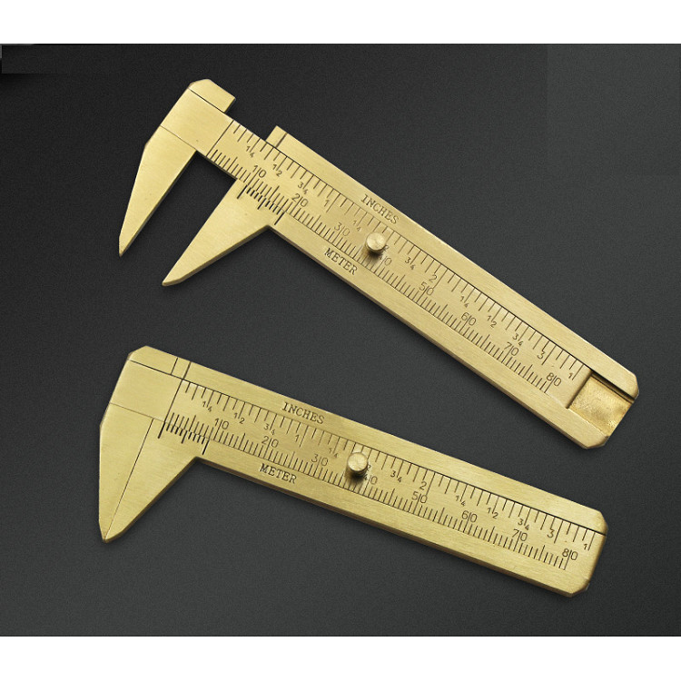Combo 2 Thước kẹp chuyên dụng 80mm làm từ đồng thau, chất liệu bền - đơn vị đo inch hoặc cm
