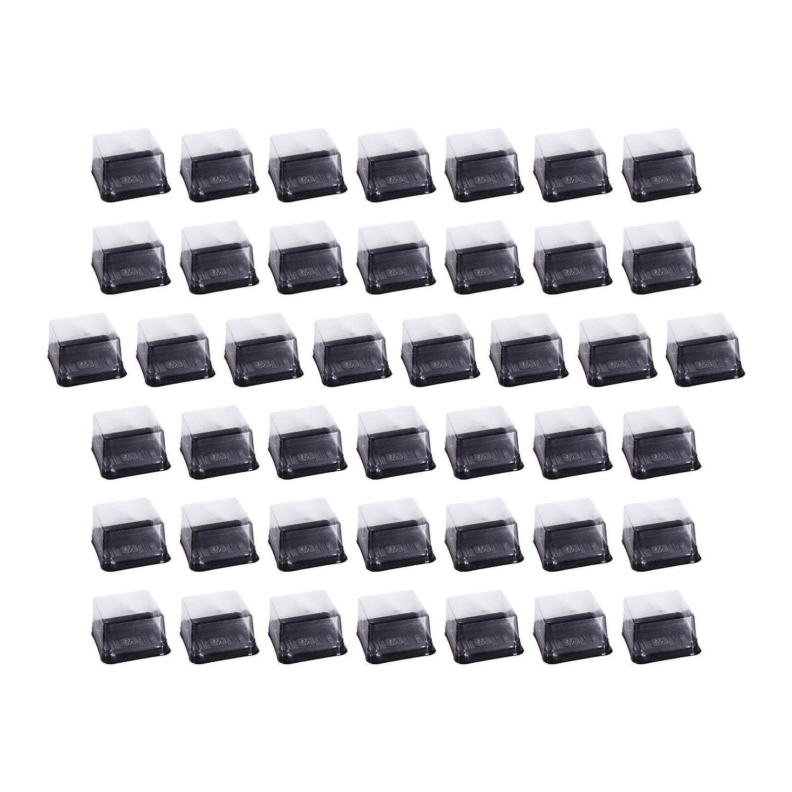50 Pieces Single Cupcake Carrier Mooncake Box for Birthday Party Pastry Home