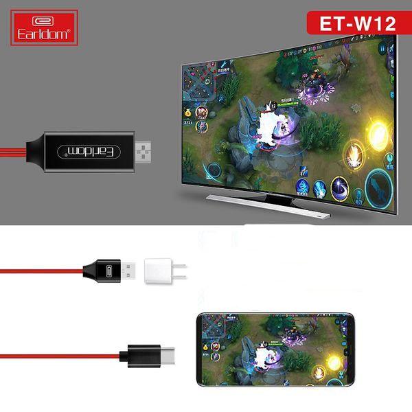 Cáp HDMI Type C Earldom W12 ( Độ Phân Giải 4K ) - Hàng Chính Hãng