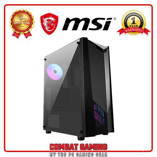 CASE MSI MAG SHIELD 110R (Mid Tower/Màu Đen/ Kèm 2 Fan )- Hàng Chính Hãng