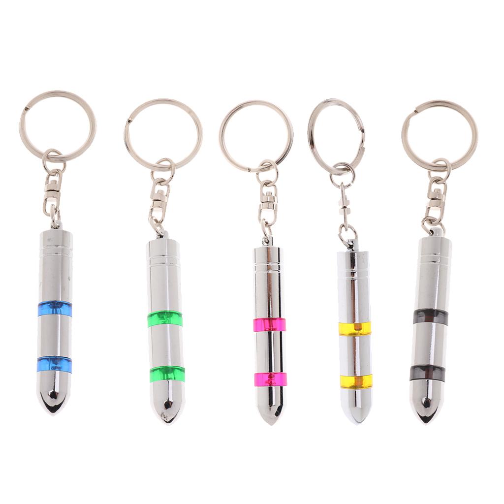 Car Mini Anti Static Electricity Remover Key Chain Keyring Black