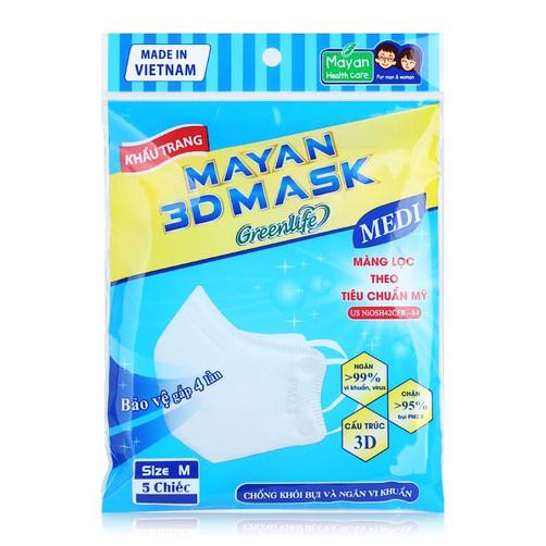 Khẩu trang Mayan 3D Mask chống bụi Micro Filter PM 2.5