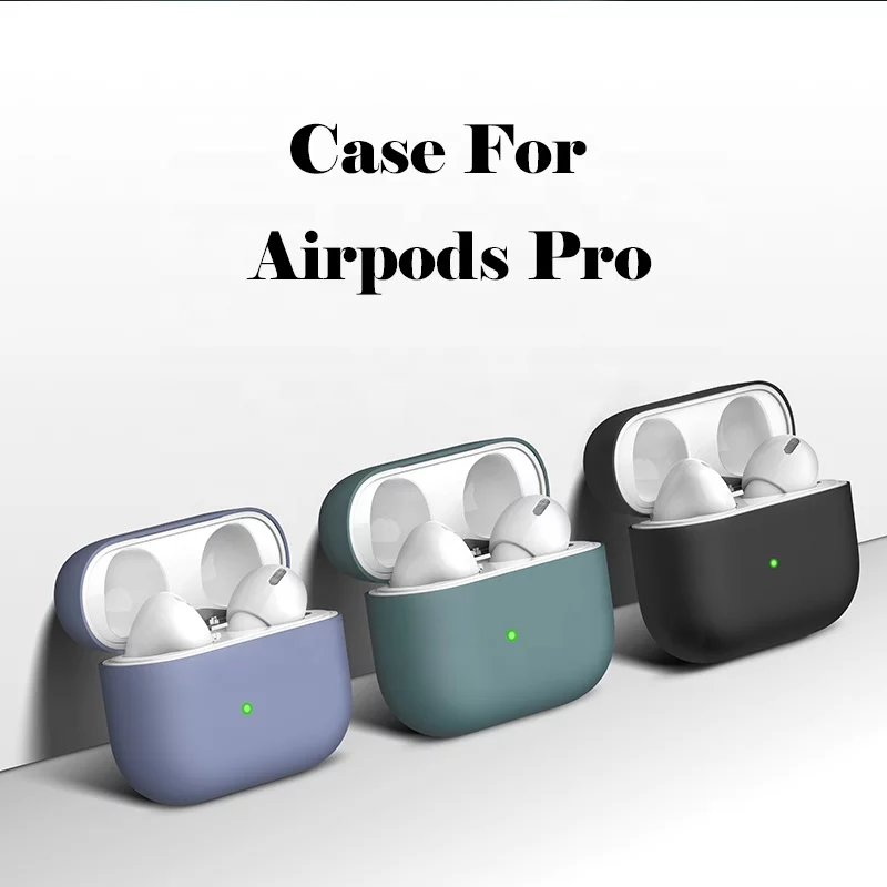 Case Trơn, Vỏ Đựng Bảo Vệ Cho Tai Nghe Không Dây Bluetooth Airp.ods Pro - Ốp Silicon Dẻo Chống Va Đập, Nhiều Màu