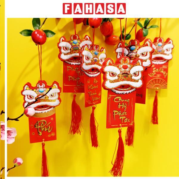 Bộ 6 Dây Treo Đầu Lân Trang Trí Tết - YD008