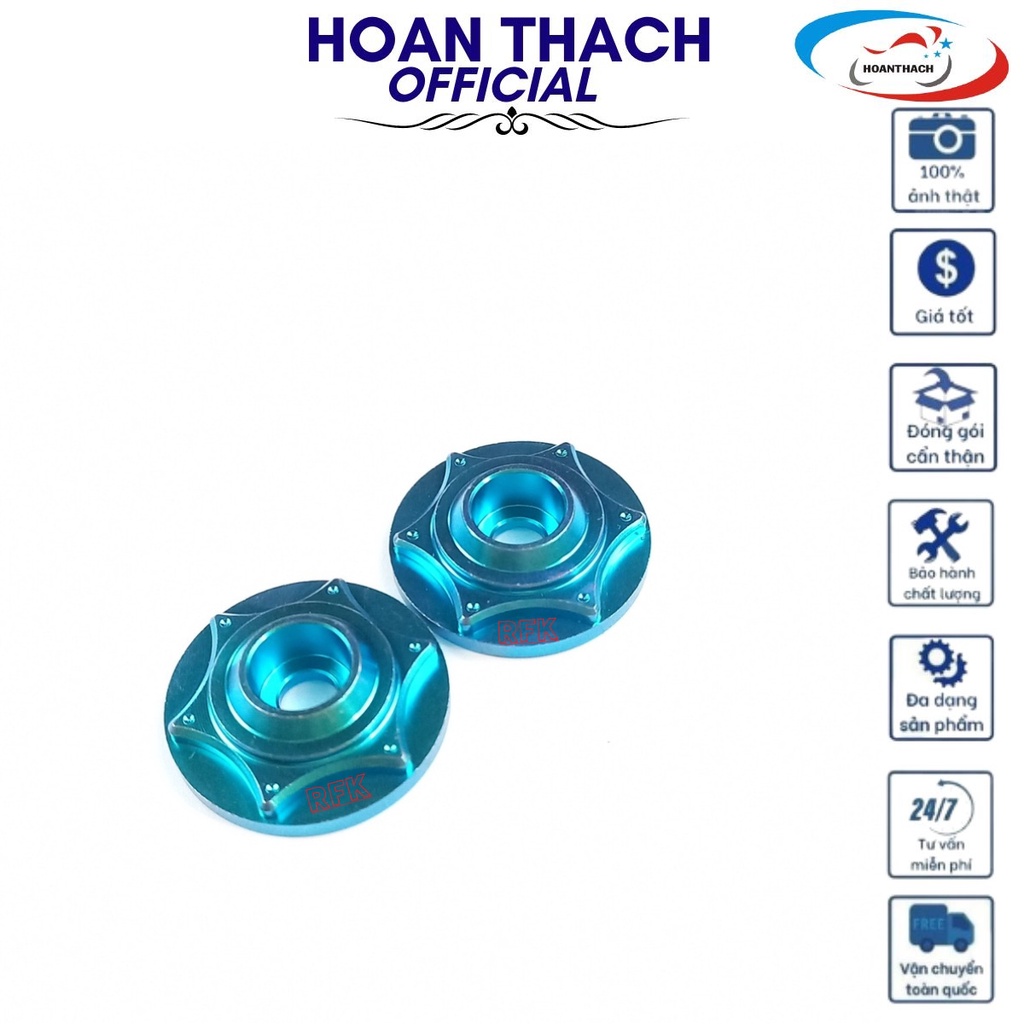 Bộ Gù titan gr5 (Gù + Ốc 6L4 đầu trụ) Xanh lục bảo gắn cho xe máy SP007803