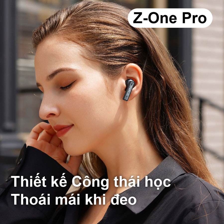 Tai nghe không dây myALO Z-One Pro: tai nghe Bluetooth 5.3 | Pin 40 giờ | Chống nước IPX4 | Thiết kế công thái học | Điều khiển cảm ứng thông minh | Hộp sạc chế tác từ Hợp kim đúc nguyên khối | Hàng chính hãng