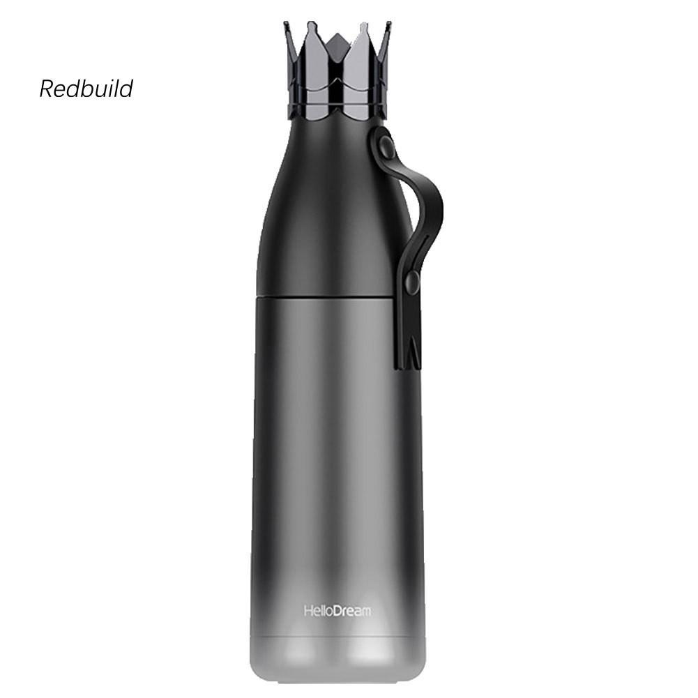 Bình Nước Giữ Nhiệt 240/350ml Hình Vương Miện Đỏ