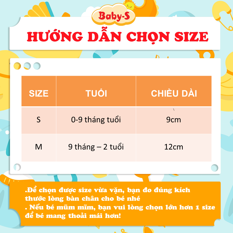 Tất cho bé gái và bé trai hình thú Baby-S, Set 5 đôi tất lưới cho bé 0-2 tuổi chất cotton co giãn – ST002