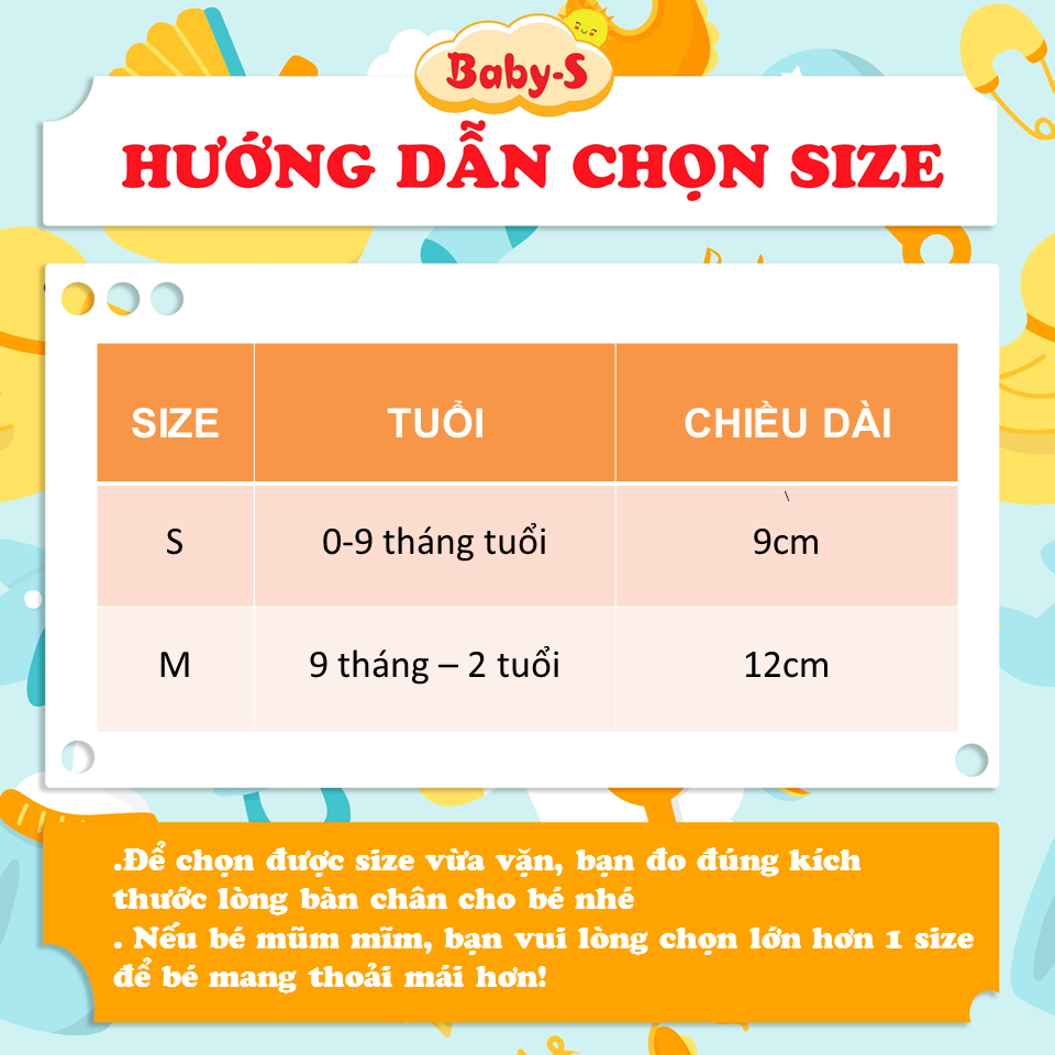 Tất cho bé gái và bé trai hình thú Baby-S, Set 5 đôi tất lưới cho bé 0-2 tuổi chất cotton co giãn – ST002