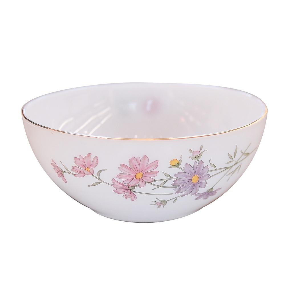 Tô canh thủy tinh ngọc USA Homeset dáng bầu các mẫu hoa văn