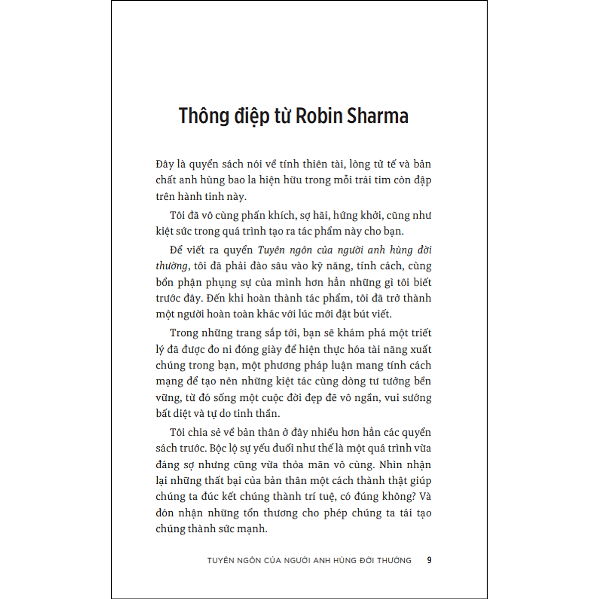 Tuyên ngôn của người anh hùng đời thường (Robin Sharma) (NXB Trẻ)