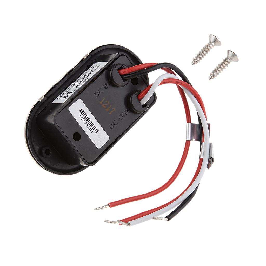 10- 100W 8.3A Boat LED Dimming Controller Dimmer Stainless Steel Cover