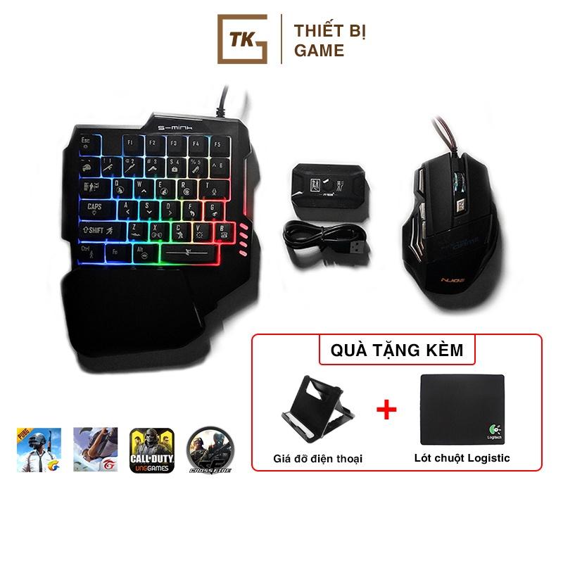 Combo Meiying M1 Pro bàn phím RM01 và chuột X3 chơi PUBG Mobile, Free Fire, COD