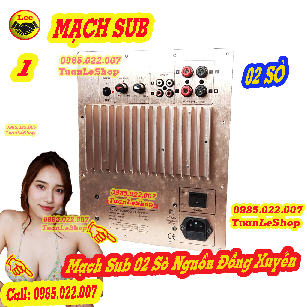 MẠCH KÉO LOA SIÊU TRẦM NGUỒN XUYẾN 2 - MẠCH SUB ĐIỆN - GIÁ 1 CHIẾC