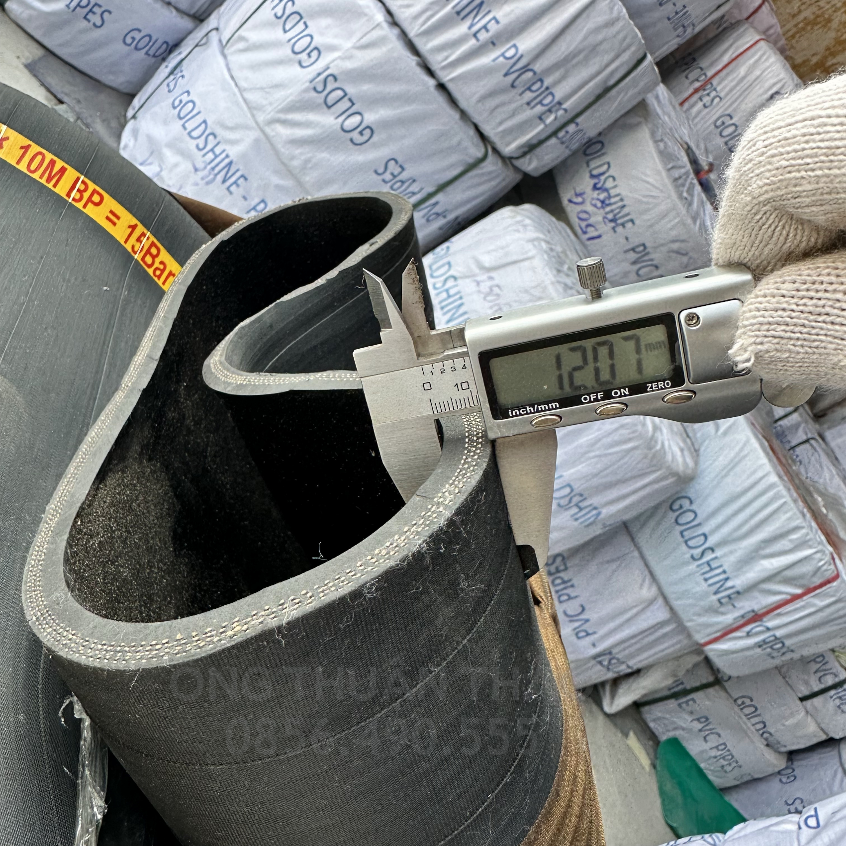 Ống cao su bố vải KT phi 300MM cuộn 10 mét Nhập Khẩu - Ống Chống Phá Chống Nổ thuận thảo